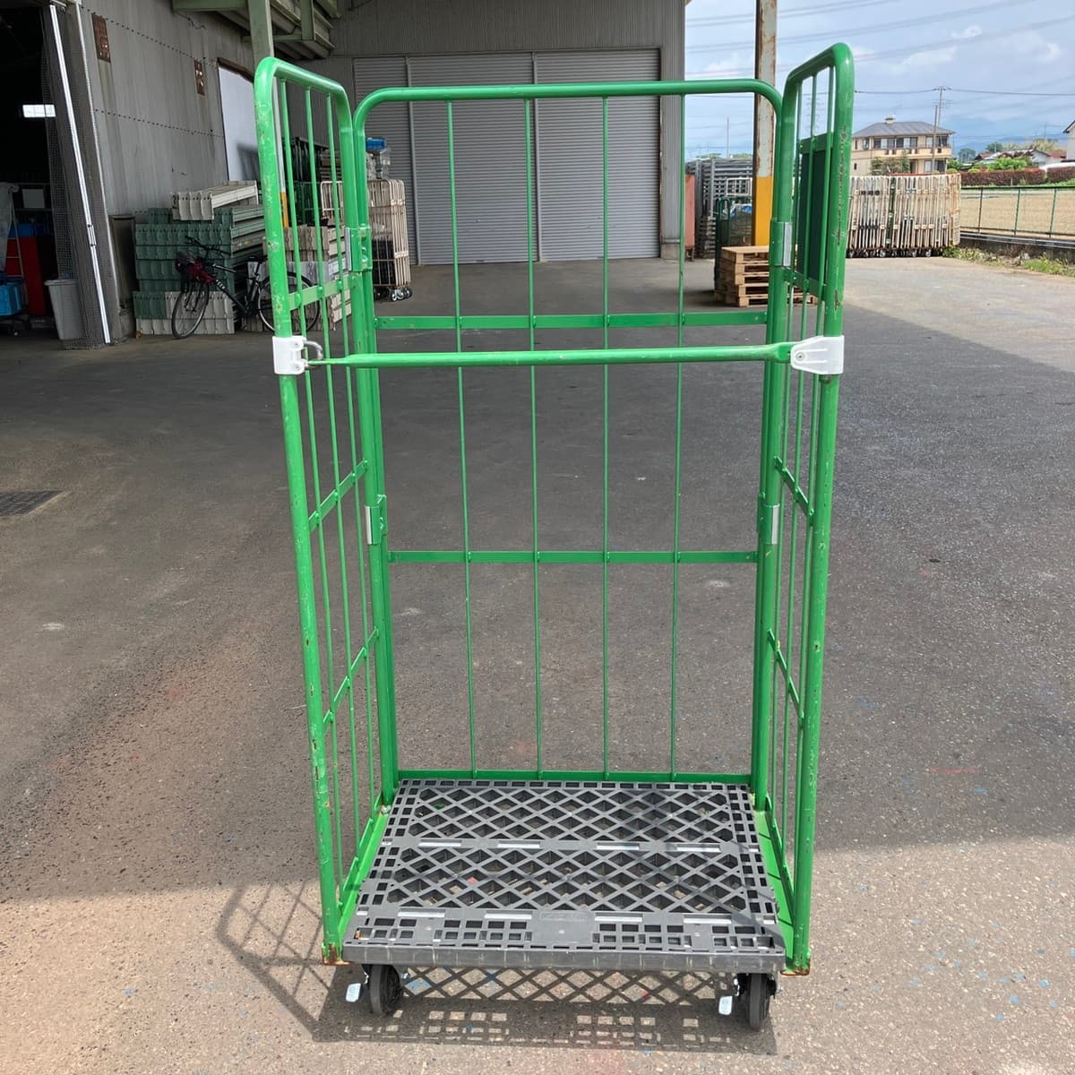 中古 カゴ台車 画像1